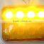 LED Ambulance Emergency Strobe Light/LED Security Emergency Flash Strobe light(SR-AE-065H-24W-Amber)W Chrome Frame & Rubber Base