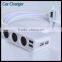 3 Socket Cigarette Lighter Adapter Mobile Accessories Multi 4 Port Usb Car Chargers Charger
