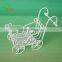 Deer Park White Mini Wheelbarrow Flower Pot Holder