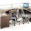 2016 Liansheng call center design modular 4 person workstation