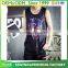 High quality mens 100% cotton Breathable singlet stretch fabric men's slim fit printed Tank Top