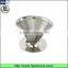 High Quality 18/8 Stainless Steel Fine Mesh Coffee Dripper for Brewing