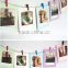 Photo deco Paper frame + Wooden clothespin + Deco string Set_3x5 inch post