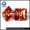 Square princess cut orange CZ Cubic Zirconia gemstones