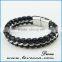 Fashion Jewelry Wholesale!!2016 NEW Stainless Steel Jewelry Punk Braided Leather Bracelet