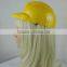 Yellow child fire helmet hat role play performance hat
