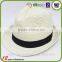 New design custom wholesale trendy fashion lady bowler straw hat