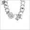 Wholesale fashion high quality polished titanium stainless steel men's anchor bracelet
