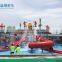 Swimming pool fiberglass water slide kids playground