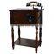 Wooden table vintage home decor table telephone desk