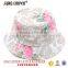 Floral flat brim custom snapback hat