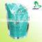 Plastic flexible reusable spout pouch for detergent packaging