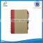 Recycled kraft paper hardcover spiral notebook with pen