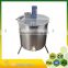 hotsale durable 6 frames manual honey extractor with stand and honey flow gate; full enclosed durable honey extractor ;