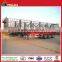 12 wheels 3 axles High Wall Rail Fence Cargo aluminium box trailer for bulk transportation