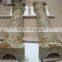 Long Life DARK GREEN ONYX COLUMNS PILLARS CARVED TOP