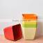 Bright color small biodegradable plastic pots and planters rectangular