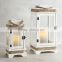 Decorative Wooden Lantern for Floor and Lobby | Wood Candle Lantern