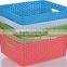 Multi-use home office storage basket/plastic desktop organizer basket