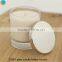Large Frosted Glass Fern Candle Holders with silver metal lids