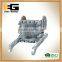 Wood Double Wheel Planter Decor Country Flower Pot Garden Decoration