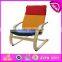 Colorful and cheap wooden relax chair,comfortable and stable wooden chair toy,wooden relax chair toy W08F039