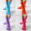 plain color 100% cotton socks five toe socks