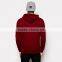 Custom Mens Red Plain Pullover Hoodies