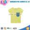 Wholesale Kids Summer Right Side Pocket Blank Cotton T-shirt