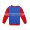 100% cotton print superman children clothes and boys winter hoodies sets