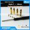 26mm Metal Bullet Aglets Shoelace Tips in Gold/Silver/Gun Black 3 Colors - Set of 4 Tips And Screws Includes Screwdriver