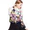 2016 cotton printed feather down jackets coats women winter jacket keep warm