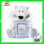 Custom 10inch animal photo frame plush for adornment