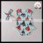 2016 yawoo tree and birds patterns sleeveless pom pom clothes baby romper set
