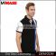 100% cotton Stripes Collar Wholesale custom mens Polo Shirt