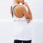women curved hem get fit white tank top