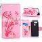 2017 Diamond Studded Wrist Strap Wallet Style Card Slots Stand Magnetic Flip PU leather Case for Huawei Ascend P9
