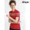 High quality red color golf polo shirts plain for women