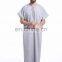 2017 Short Sleeve Mens Robe Jubah Islamic Arab Kaftan Men Thobe Thoub Abaya
