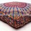 Indian Mandala Floor Pillow Cover / Pouf Cover Seating Round Ottoman