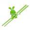 Food grade environmental protection silicone chopsticks headgear for children practice with cute rabbit shape