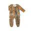 Toddler Ruffle Bodysuit Boho Romper Baby Footie Pajamas