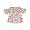 Baby Girls Skull Boho Off Shoulder T-Shirts Children Double Ruffle Sleeves Shirts