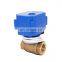 2-way 12v motorized ball valve electric actuator brass water valve automatic shut off motor control  valve