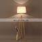 Simple Nordic wooden bedroom living room three-legged floor lamp