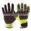 Anti Vibration HPPE Rubber Nitrile Sandy Coated Anti impact Work Gloves