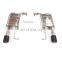 super racing tailpipe auto exhaust system for Mazda Core-wing FGK exhaust mufflers cat back with quad double tip