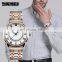 Hot Sale SKMEI 9122 Rose Gold Stainless Steel Back Quartz Watches Men Wristwatch