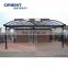 aluminum cantilever carport/patio cover for 2 car, hot sale solar aluminum structure carport for cars