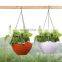 wholesale designing cheap outdoor plant flower pot holder hanging plastic flower pots
